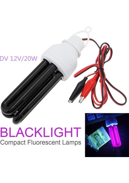 12V20WSDÜZ Blacklight Uv Lamba 20W 30W 40W Ultraviyole Lambalar Enerji Tasarruflu Uva Ampuller Siyah Işıklar E27 Dc Sivrisinek Tüp Tuzak Işık (Yurt Dışından)