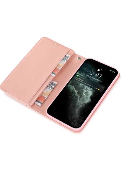 Iphone 12/12 Pro Kasa Glitter Powder Fermuar Cep 9 Kart Tutucu Deri Kapak Golü Altın (Yurt Dışından)