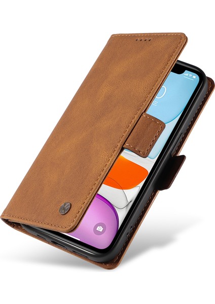 Iphone 11 Cüzdan Stand Cilt Touch Telefon Vaka-Brown Için (Yurt Dışından)