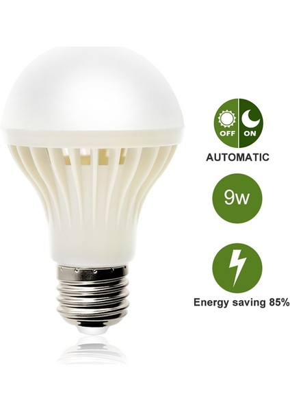 9W 220V E27 LED Ampul Hareket Sensörü Akıllı Ampul Ses Kontrolü LED Işık Banyo Merdiven Gece Acil Ev Aydınlatma (Yurt Dışından)