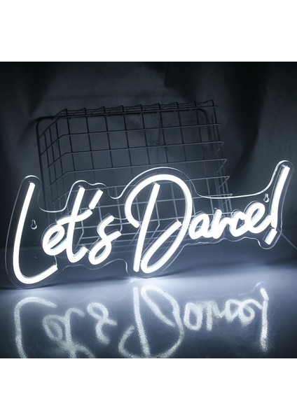 Pembe Lets Dans Neon Burcu LED Lambalar Bahçe Doğum Günü Kutlamak Bar Mağaza Kulübü Pub Balo Parti Estetik Sanat Duvar Dekor Hediye USB Lambalar (Yurt Dışından) fiyatları