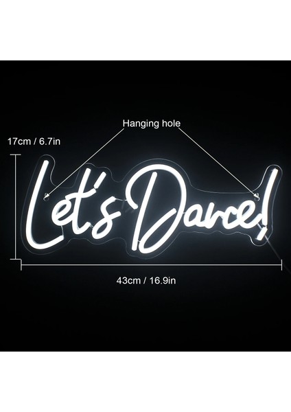 Pembe Lets Dans Neon Burcu LED Lambalar Bahçe Doğum Günü Kutlamak Bar Mağaza Kulübü Pub Balo Parti Estetik Sanat Duvar Dekor Hediye USB Lambalar (Yurt Dışından) fırsatları