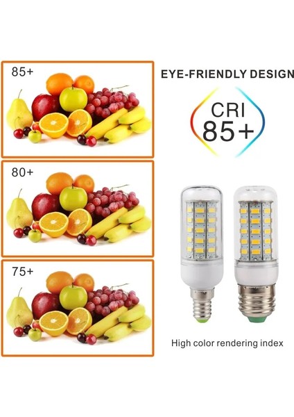 Değiştirilebilir E27 E14 Vidalı LED Mısır Ampul Ultra Parlak 72 LED Smd V Lampada Bombillas Lamba Ev Avize Mum Masa Lambası (Yurt Dışından)