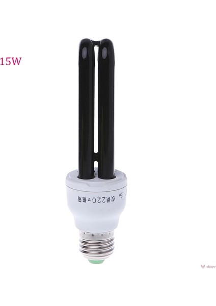 15W E27 Uv Ultraviyole Floresan Siyah Işık Cfl Ampul Lamba 220V (Yurt Dışından)