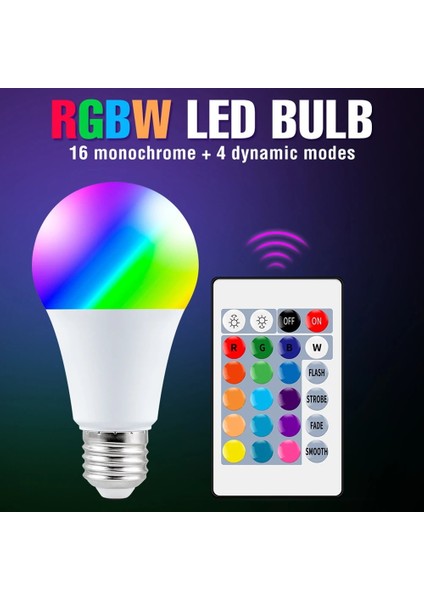 5W LED Karartma Spot Ampul Uzaktan Kumanda ile Rgb Akıllı Ampul E27 Akıllı Lamba Yatak Odası Oturma Odası Ev Dekor Için (Yurt Dışından) modelleri