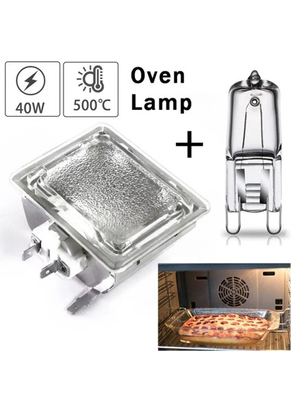 150W Fırın Lambası Yüksek Sıcaklığa Dayanıklı Dayanıklı Yedek Ampul Mikrodalga Ampul G9 Ampulle Birlikte Gelir (Yurt Dışından)