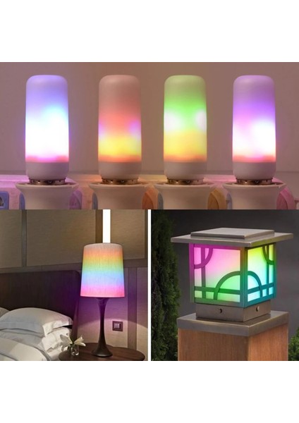 Mavi LED Alev Ampul Işık Simülasyonu Titreşen Alev E27E26 Atmosfer Mısır Lambası (Yurt Dışından)