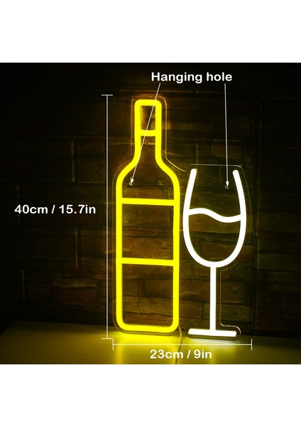 5W Tarzı Şampanya Şampanya Bar Neon Burcu Işık LED Bar Ktv Aperatif Dükkanı Restoran Parti Kişiselleştirilmiş Duvar Asmak Dekor Akrilik USB Neon Işık Kurulu (Yurt Dışından) fiyatları