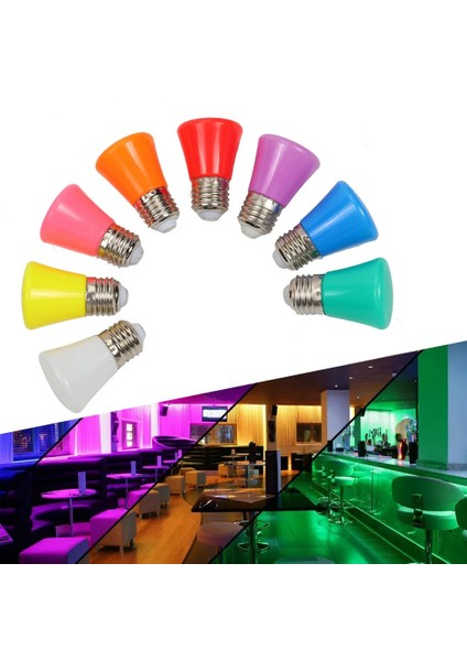 Mor LED Ampuller Taç Renkli Kapalı Kırmızı Mavi Yeşil Pembe Ampul Ev Aydınlatma Noel Için Çok Fonksiyonlu Lamba (Yurt Dışından)