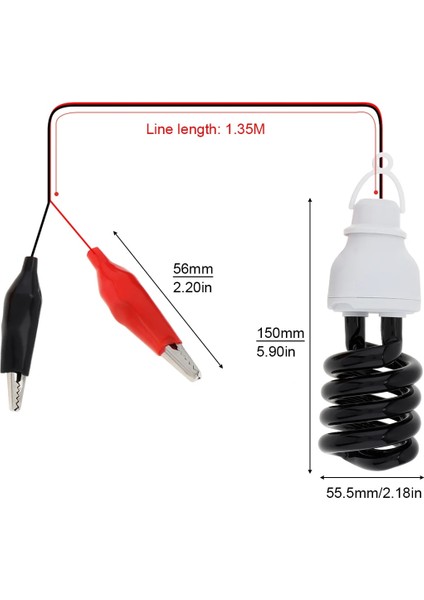 12V20WSARMAL Blacklight Uv Lamba 20W 30W 40W Ultraviyole Lambalar Enerji Tasarruflu Uva Ampuller Siyah Işıklar E27 Dc Sivrisinek Tüp Tuzak Işık (Yurt Dışından) fırsatları