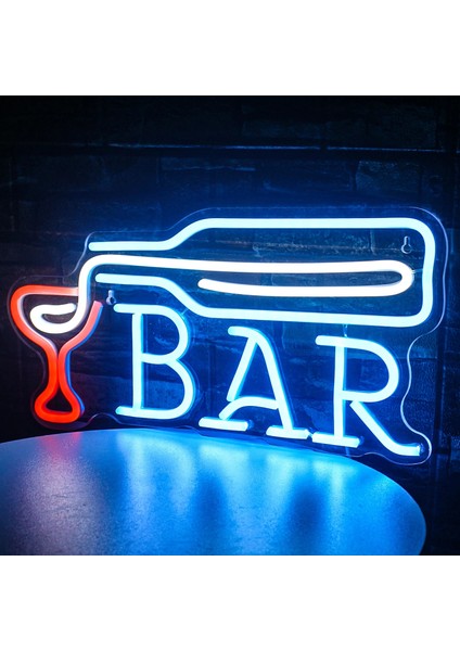 5W Tarzı Çubuk Bar LED Neon Burcu Mağaza Cafe Bar Restoran Otel Dekoratif Işık Neon Yatak Odası Duvar Mutfak Odası Dekor Akrilik Gece Lambası (Yurt Dışından)