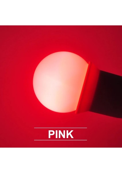 Pembe LED Ampul Lamba Bomlillas E27 3 W Renkli Lampada Ampul Rgb LED Işık Ac 220 V Smd El Feneri G45 Küre Ampuller Ev Dekor (Yurt Dışından)