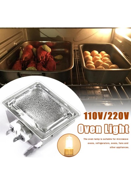 250W Fırın Lambası Yüksek Sıcaklığa Dayanıklı Dayanıklı Yedek Ampul Mikrodalga Ampul G9 Ampulle Birlikte Gelir (Yurt Dışından) indirimleri