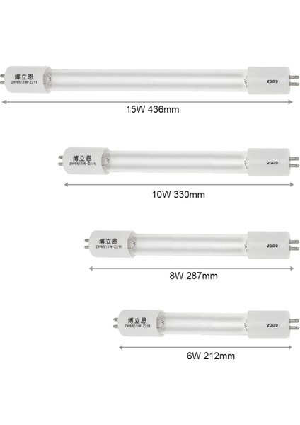 10W Kuvars Uv Sterilizatör Lambası 6W 8W 10W 15W T5 Tüp G5G13 Hava Dezenfeksiyonu Için Düz Boru Tipi ile Ultraviyole Filtre Işığı (Yurt Dışından)