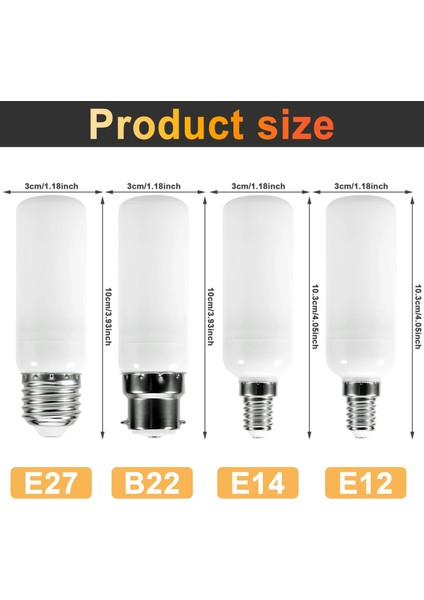 B22 Tarzı Mavi E12E14E27B22 5 W LED Yangın Alev Ampul Işıkları 3 Modları Dinamik Titrek Etkisi Lambası Kapalı Açık Ev Partisi Dekorasyon Için (Yurt Dışından)
