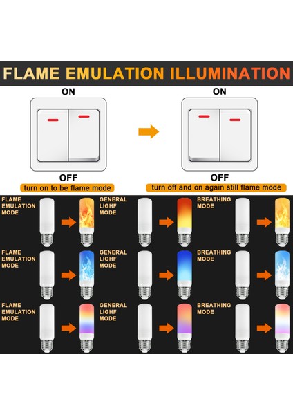 B22 Tarzı Mavi E12E14E27B22 5 W LED Yangın Alev Ampul Işıkları 3 Modları Dinamik Titrek Etkisi Lambası Kapalı Açık Ev Partisi Dekorasyon Için (Yurt Dışından)