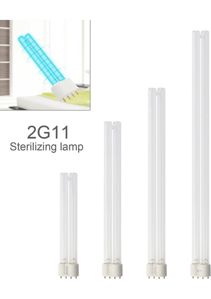 24W 2G11 Kuvars Lamba Tüpleri Uvc 18W 24W 36W 55W Uv Dezenfeksiyon Lamba Tüpü Ultraviyole Lamba Işık Sterilizasyon Lamba Ampuller (Yurt Dışından) fiyatları