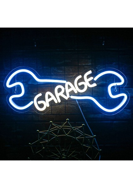 5W Tarzı Garaj Garaj Neon Burcu LED Işık Araba Kontrol Motor Tamir Dükkanı Neon Burcu LED Işık Çubuğu Atmosfer Duvar Dekor Hediye Lambaları USB Anahtarı (Yurt Dışından) fırsatları