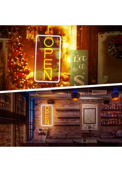 No.3 Boyutu LED Mağaza Açık Burcu Neon Işıkları Açık Iş Tabelaları Duvar Asılı Gece Lambası Ev Barlar Için Kahve Mağazaları Billboard Noel Dekor (Yurt Dışından)