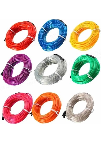 No.9 Boyutu 10M LED Esnek Yumuşak Tüp Tel Neon Glow Araba Halat Şerit Işık Noel Dekor (Yurt Dışından) indirimleri