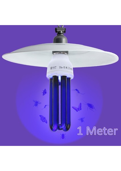 30W E27 Uv Ultraviyole Floresan Siyah Işık Cfl Ampul Lamba 220V (Yurt Dışından)