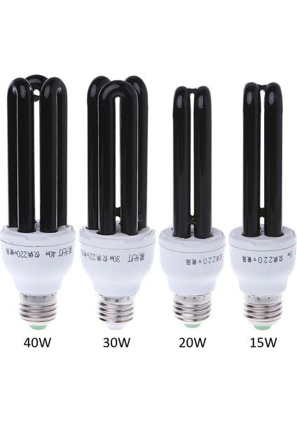 30W E27 Uv Ultraviyole Floresan Siyah Işık Cfl Ampul Lamba 220V (Yurt Dışından)