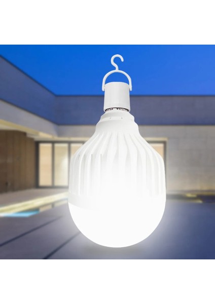 Fildişi E27 Akıllı Ampul LED Acil Işık Kamp Fener Ampul Dokunmatik Işık Up El Feneri Şarj Edilebilir Aydınlatma Lambası (Yurt Dışından)