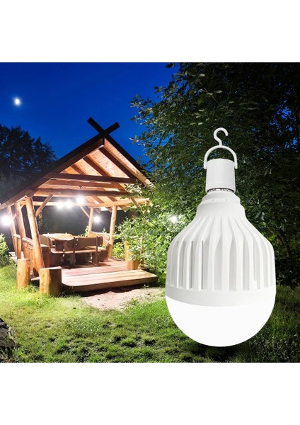 Fildişi E27 Akıllı Ampul LED Acil Işık Kamp Fener Ampul Dokunmatik Işık Up El Feneri Şarj Edilebilir Aydınlatma Lambası (Yurt Dışından)