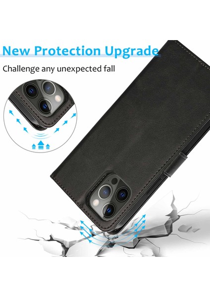 Iphone 15 Pu Deri Cüzdan Için Telefon Kılıfı Stand 2'si 1 Arada Söndürülebilir Manyetik Kapak Kayış Mavisi (Yurt Dışından)