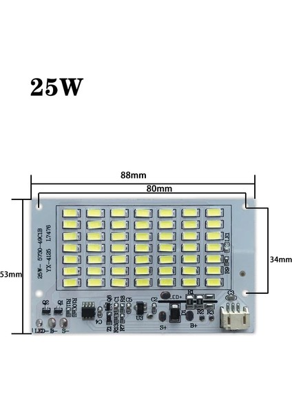 25W LED Işık Kurulu Beyaz 20W 40W 60W 100W 200W Smd Olar Işık Kaynağı Paneli Açık Bahçe Lambası Uzaktan Kumanda Projektör (Yurt Dışından)