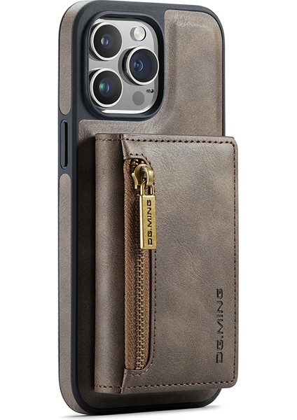 Iphone 13 Pro Max Case Manyetik Cüzdan Pu+Pc+Tpu Telefon Kapak Kavurması (Yurt Dışından)