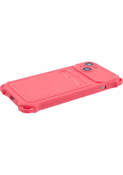 Kart Yuvalı (Hassas Kesim) ile iPhone 13 Case Anti-Drop Tpu Telefon Kapağı Için -Rose (Yurt Dışından)