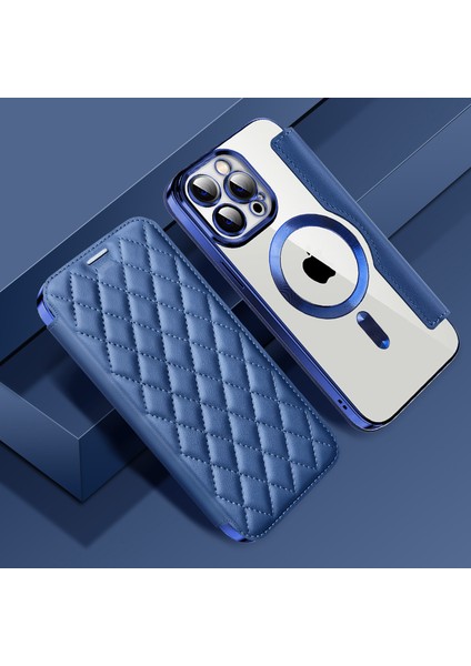 Iphone 12 Pro 6.1 Inç Rfıd Için Lens Film Rhombus Deri Kart Tutucu ile Magsafe-Sapfire ile Uyumlu Kılıf (Yurt Dışından) indirimleri