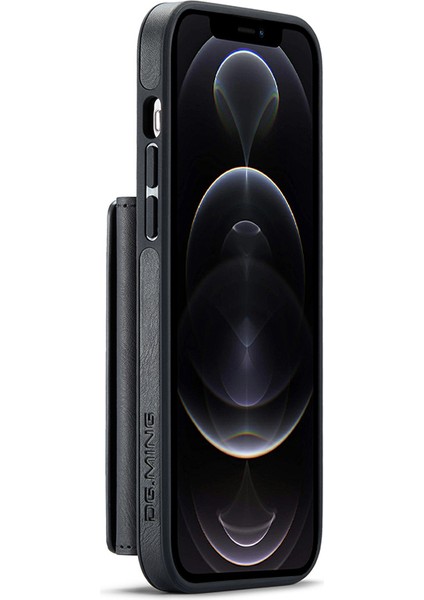 Iphone 12/12 Pro Case Tri-Kat Cüzdan Pu+Pc+Tpu Telefon Kapak Black (Yurt Dışından)