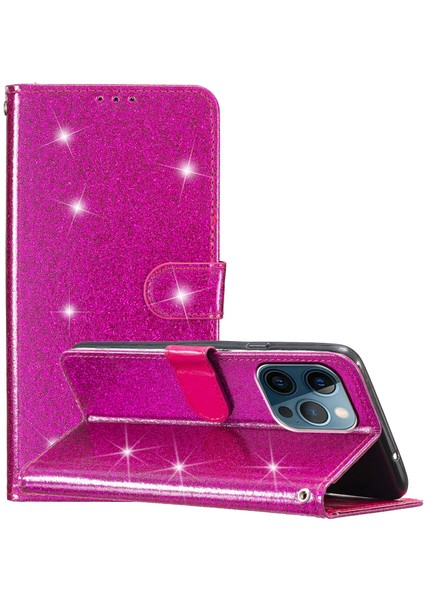 Iphone 14 Pro Max Pu Pu Deri Deri Flip Telefon Kılıfı Cüzdan Stand Bırak-Koşullu Kapak Ros (Yurt Dışından)