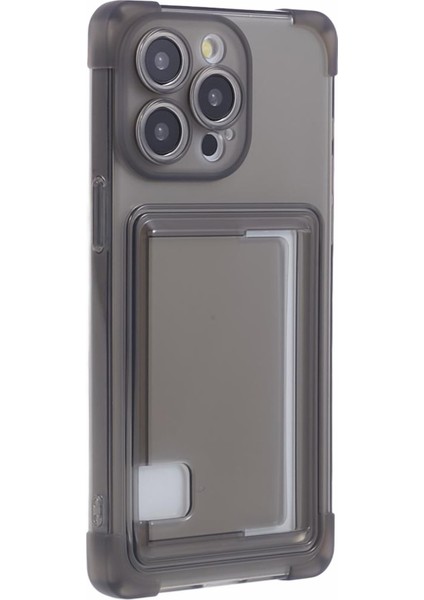 Iphone 13 Pro Kart Yuvası Için Kılıf Damla Damalı Tpu Kapak Tercüman Siyah (Yurt Dışından)