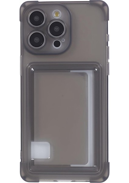 Iphone 13 Pro Kart Yuvası Için Kılıf Damla Damalı Tpu Kapak Tercüman Siyah (Yurt Dışından)