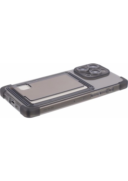 Iphone 13 Pro Kart Yuvası Için Kılıf Damla Damalı Tpu Kapak Tercüman Siyah (Yurt Dışından)
