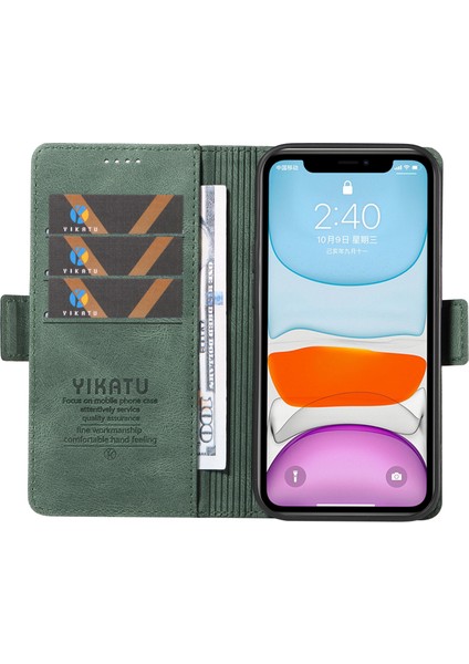 Iphone 11 Cüzdan Stand Cilt Touch Telefon Vaka Yeşil (Yurt Dışından) fiyatları