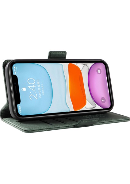 Iphone 11 Cüzdan Stand Cilt Touch Telefon Vaka Yeşil (Yurt Dışından) modelleri