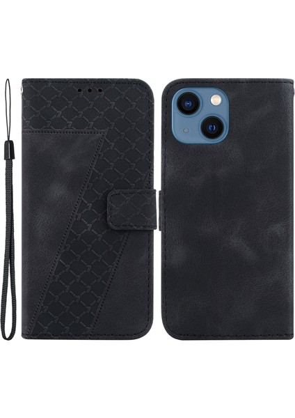 Iphone 15 Pro Için Pro-Çizelge Anti-Çizelge Cüzdan Telefon Kabuğu Pu Deri Telefon Kılıfı Stand Kapağı Baskılı Desen Kapak Black (Yurt Dışından)