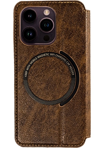 Iphone 15 Pro Max Pu+Tpu Mat Telefon Kılıfı Anti-Güz Anti-Cüzdan Telefon Kapağı Magsafe-Rose Gold ile Uyumlu (Yurt Dışından) indirimleri