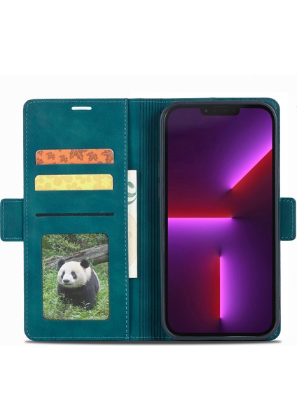 Iphone 15 Plus Artı Flip Deri Cüzdan Için (Yurt Dışından)