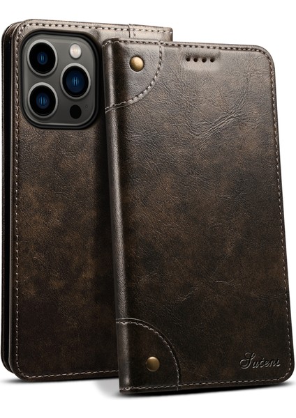 Iphone 15 Pro Case Anti-Cratch Pu Deri+Tpu Cep Telefonu Cüzdan Kapak Black (Yurt Dışından)