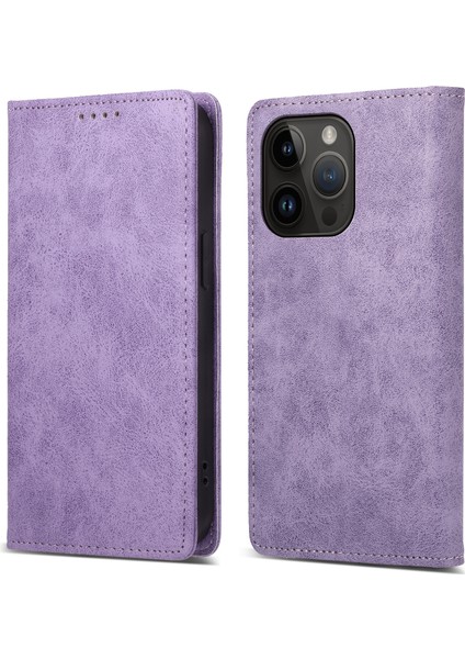 Iphone 15 Pro Max Pu Deri Akıllı Telefon Kılıfı Rfıd Engelleme Telefon Stand Kapağı Cüzdan-Doğru (Yurt Dışından)