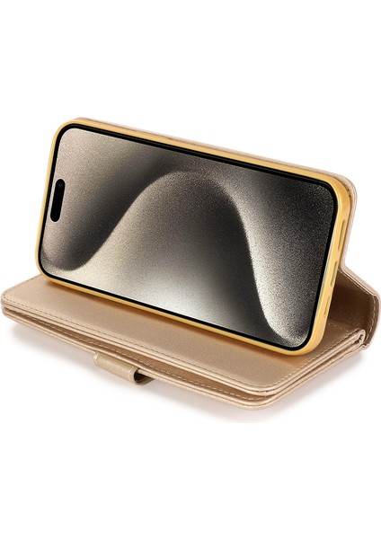 Iphone 15 Pro Pu Deri Cep Telefonu Kılıfı 9 Kart Tutucu Anti-Drop Kapak-Sold ile (Yurt Dışından) fiyatları