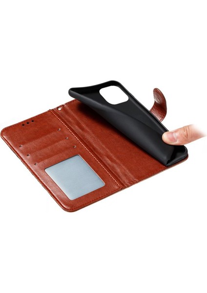 Iphone 15 Plus Case Cüzdan Pu Deri Mandala Çiçek Telefon Kapak Kılıfı (Yurt Dışından)