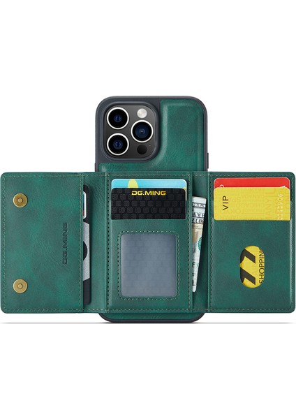 Iphone 12 Pro Max Case Pu+Pc+Tpu Geri Kabuk Cüzdan Telefon Kapak Yeşil (Yurt Dışından) fiyatları