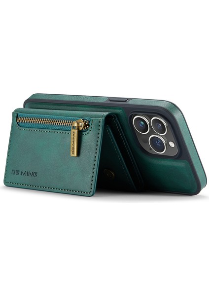Iphone 12 Pro Max Case Pu+Pc+Tpu Geri Kabuk Cüzdan Telefon Kapak Yeşil (Yurt Dışından) modelleri