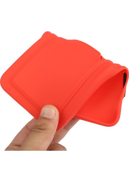 Iphone 15 Plus Soft Tpu Için Kart Yuvası Kırmızısı ile Damgalı Arka Kapak (Yurt Dışından)